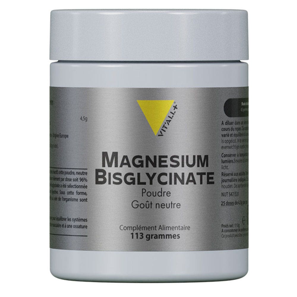 Vit'All+ Magnésium Bisglycinate Poudre 113g