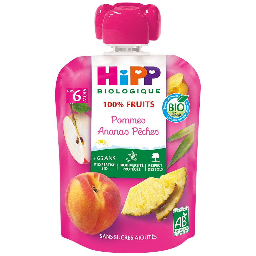 Hipp Gourde 100% Fruits Bio A Partir De 6 Mois 90g