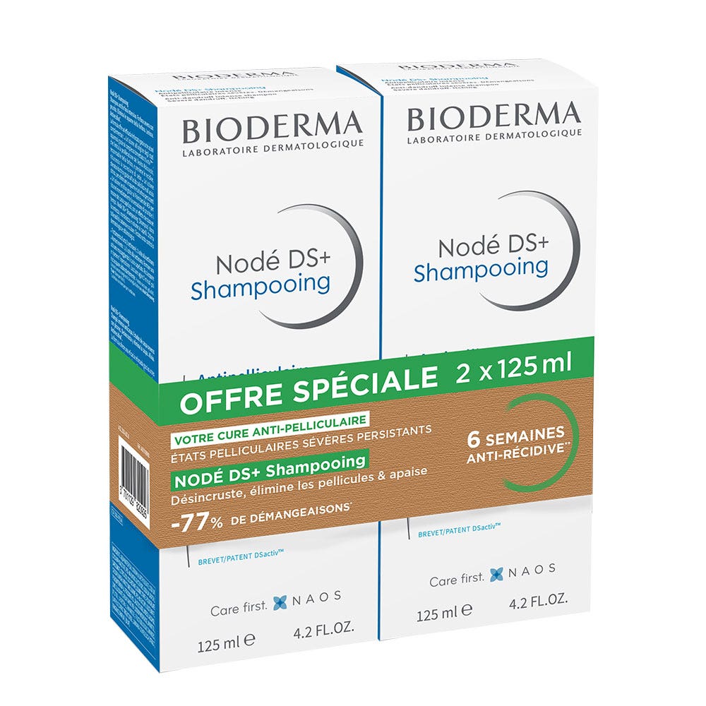 Bioderma Nodé DS+ Shampooing antipelliculaire DS+ 2x125ml