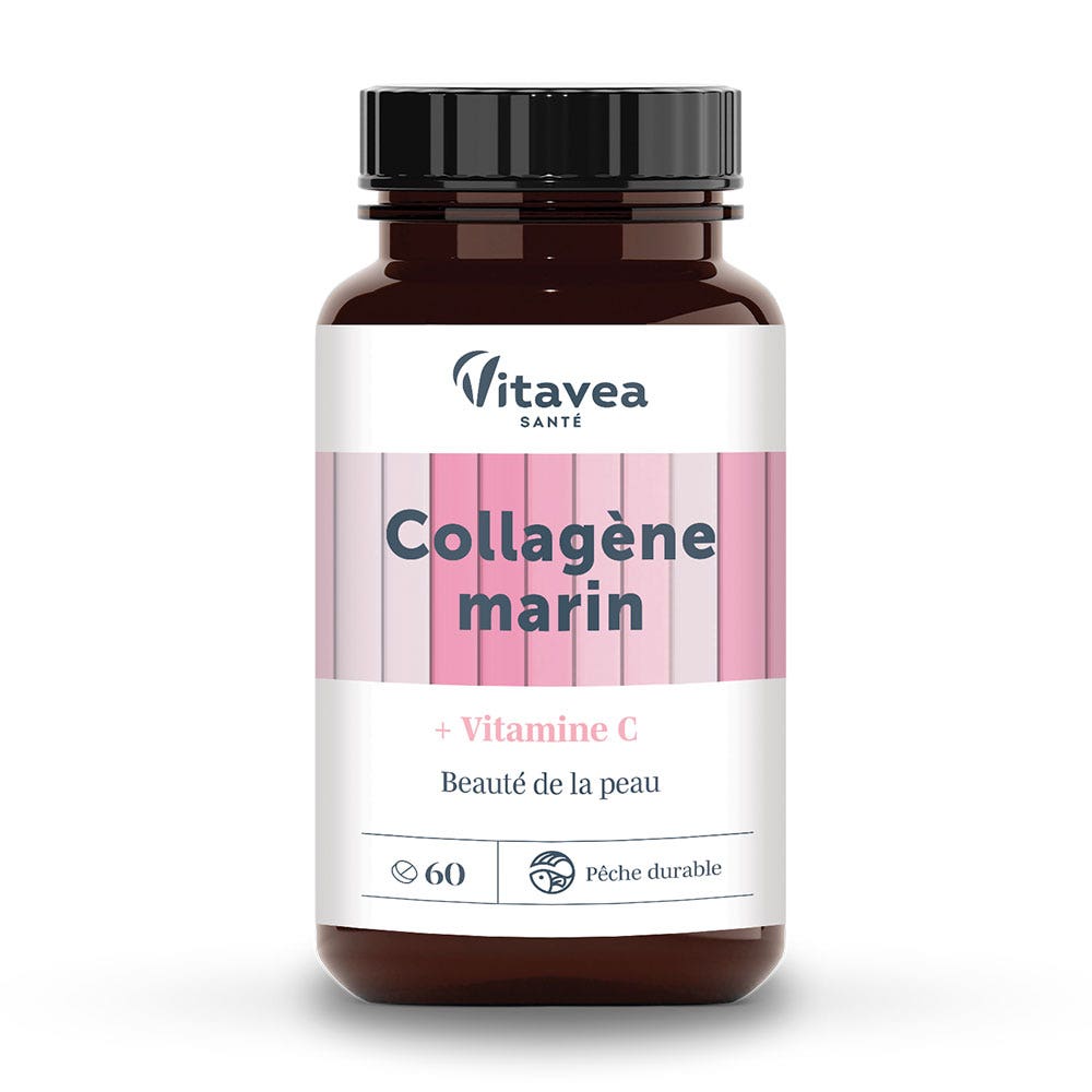 Vitavea Santé Les Essentiels Collagène Marin Beauté De La Peau 60 comprimés