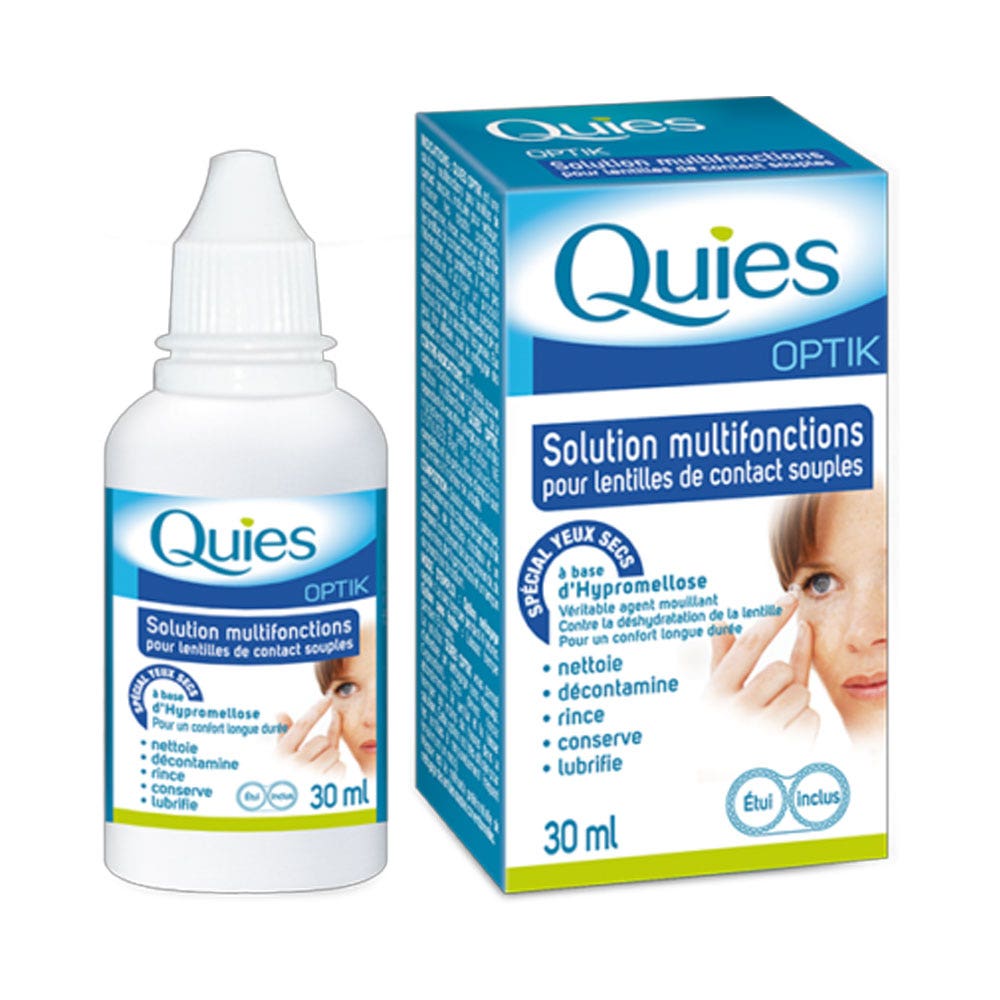 Quies Optik Solution Pour Lentilles De Contact Souples 30ml
