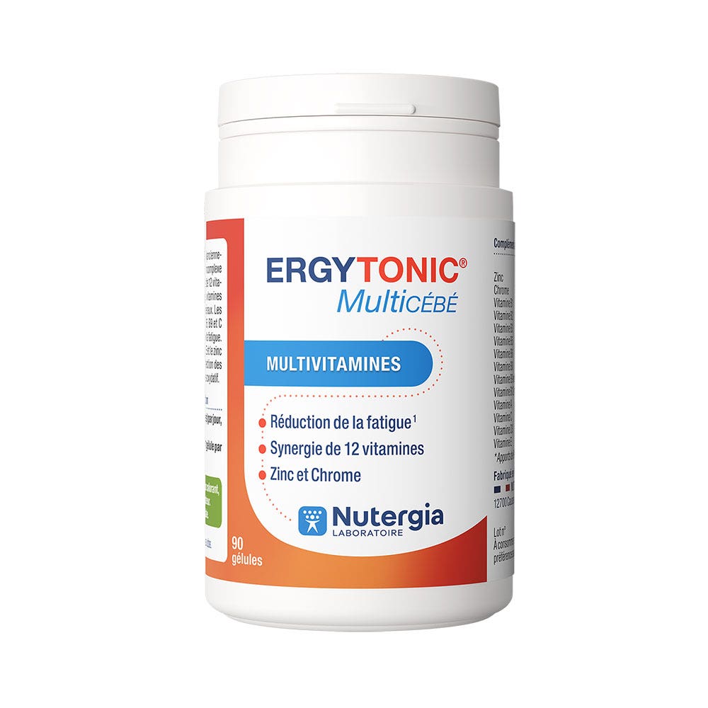 Nutergia Ergytonic Multicébé Multivitamines 90 Gélules