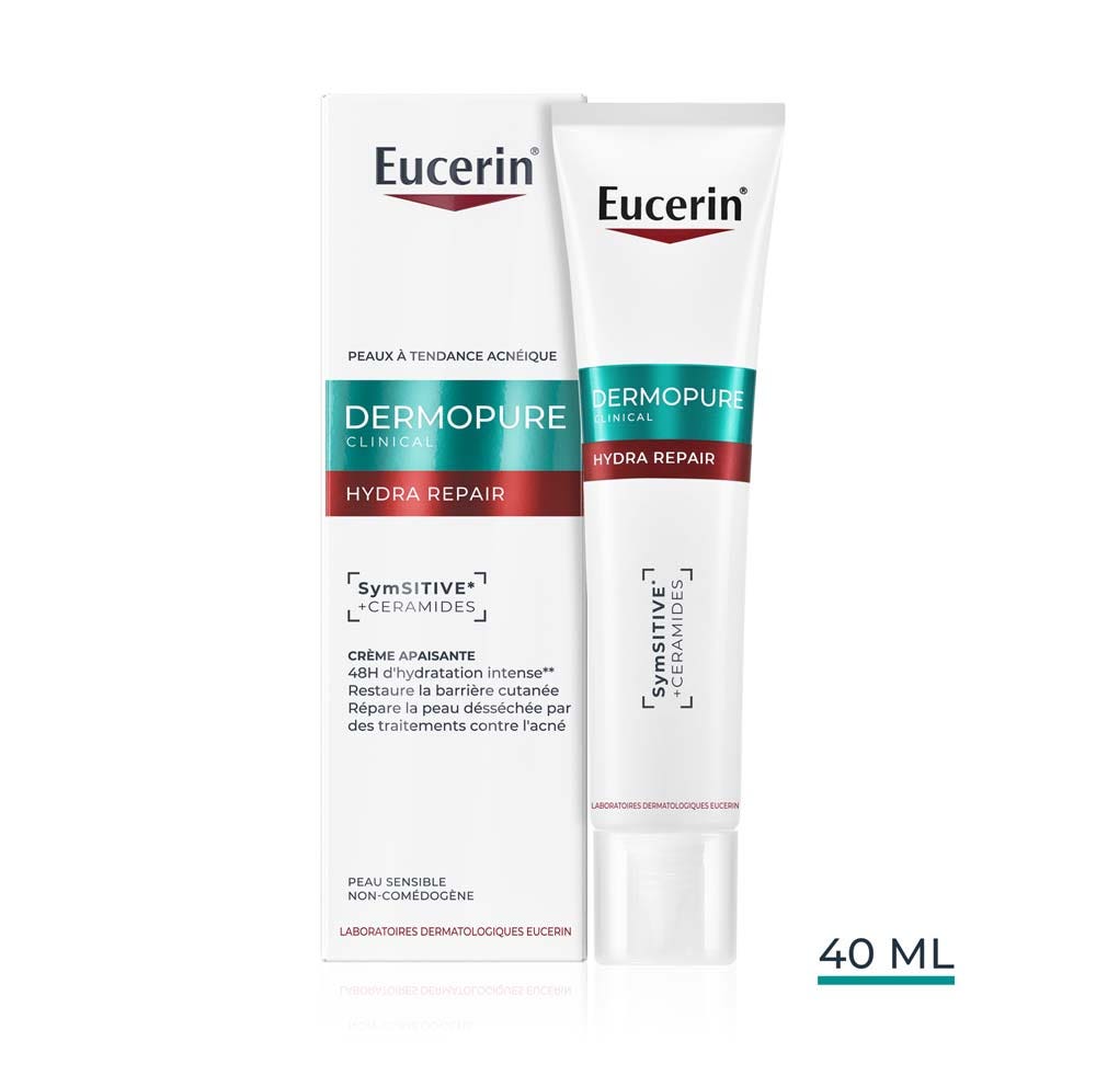Eucerin Dermopure Hydra Repair Crème apaisante Peau Sensible 40ml