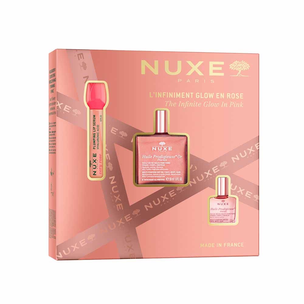 Nuxe Huile Prodigieuse Coffret Noël L'Infiniment Glow En Rose 68ml