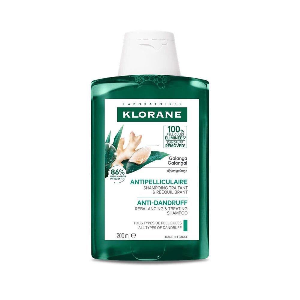 Klorane Galanga Shampooing Traitant et Rééquilibrant Pellicules libres 200ml