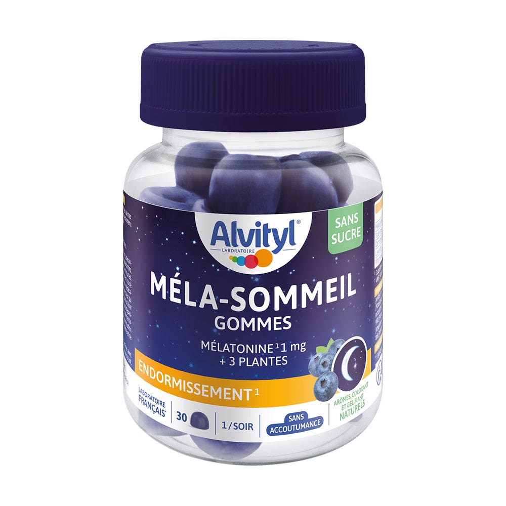 Alvityl Méla-Sommeil Mélatonine 1mg 30 Gommes