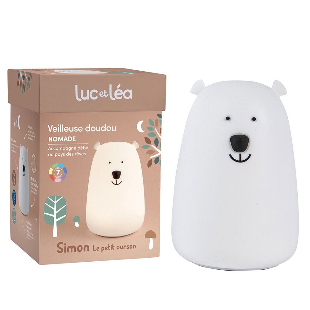 Luc Et Lea Coffret Veilleuse Ourson