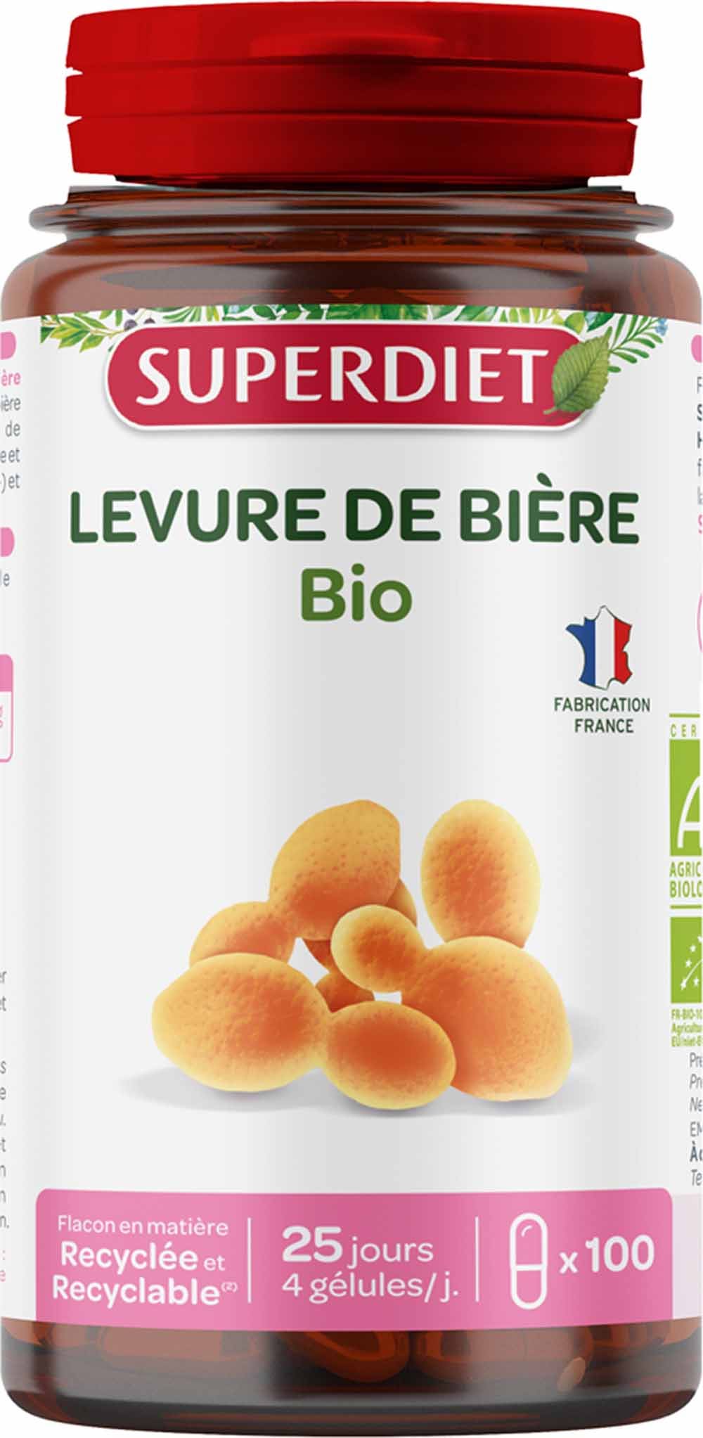 Superdiet Levure De Biere Bio 100 Gelules