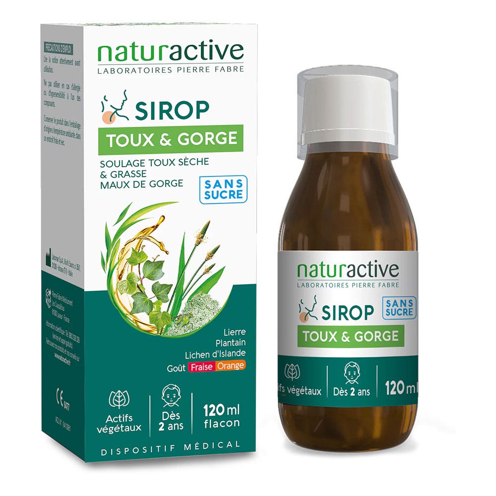 Naturactive Sirop Toux et Gorge 120ml