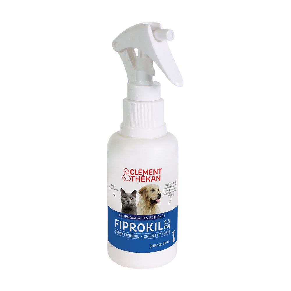 Clement-Thekan Spray Anti-Puces Anti-Tiques Chien Chat 100ml