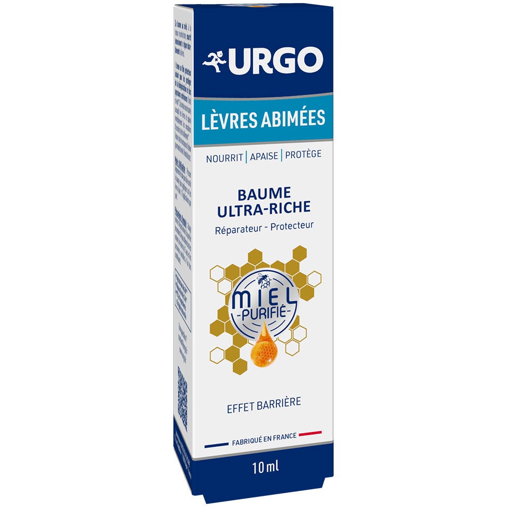 Urgo Lèvre Abimées Baume Ultra-Riche Miel 10ml