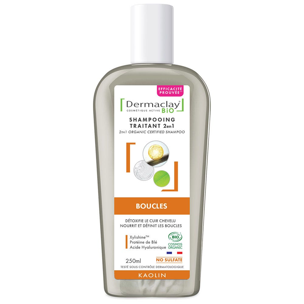 Dermaclay Shampooing Traitant 2en1 Bio Boucles 250ml