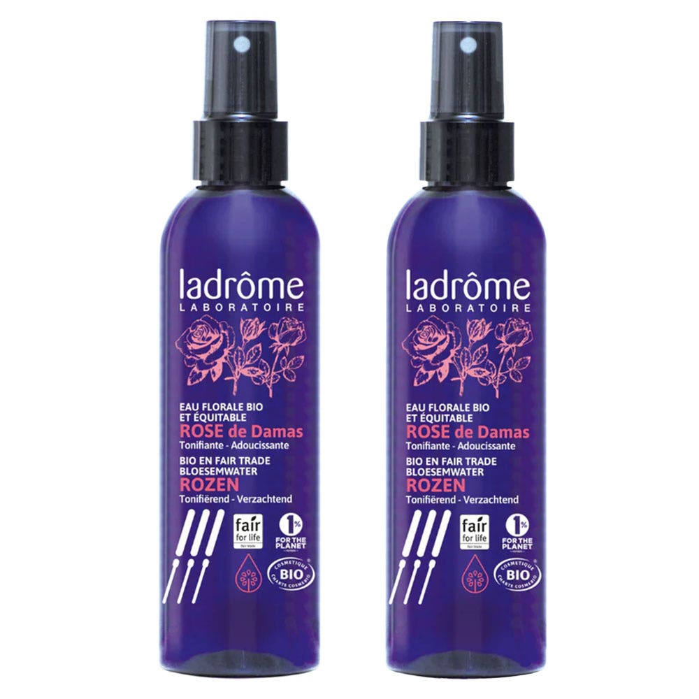 Ladrôme Eau Florale Rose de Damas bio 2x200ml