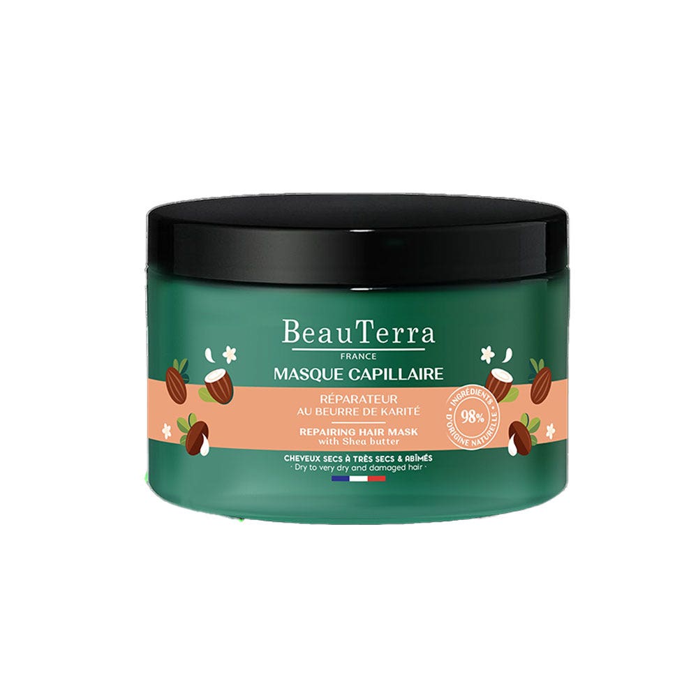Beauterra Masque Réparateur Cheveux Secs à Très Secs 250ml