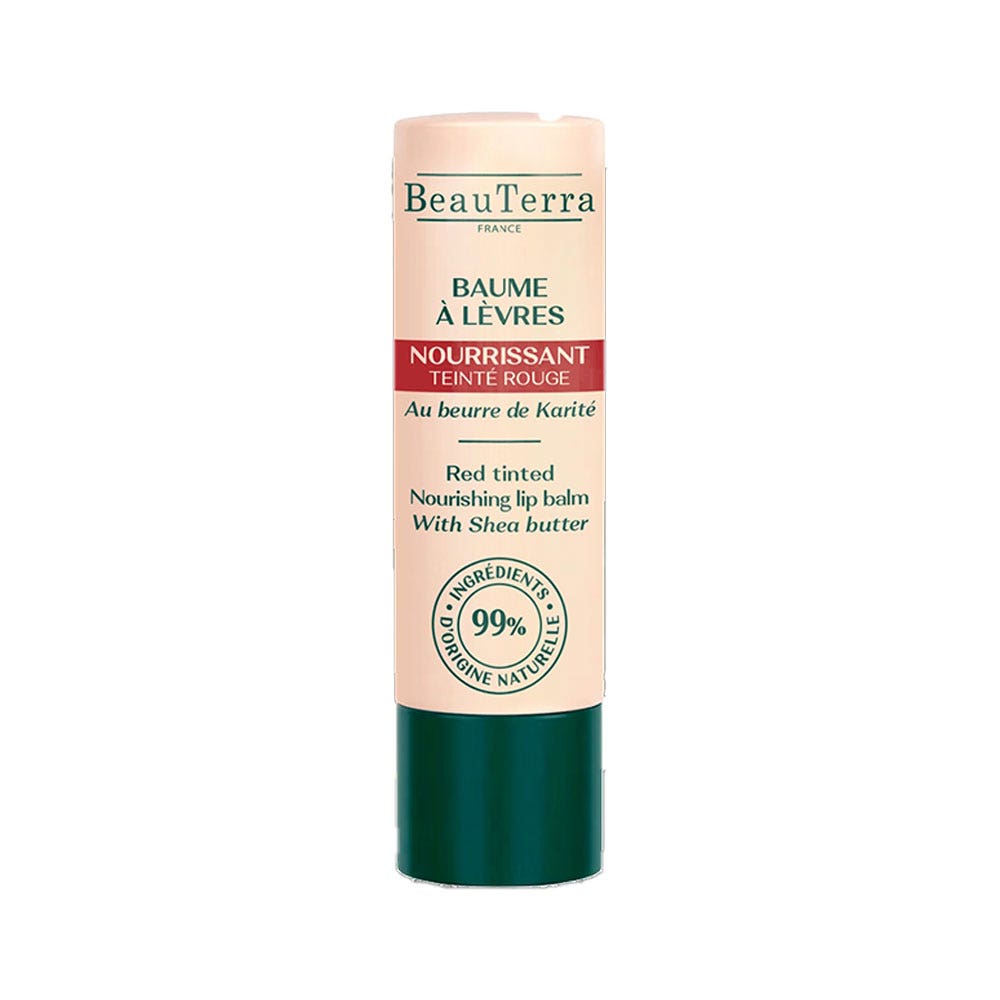 Beauterra Baume Lèvres Nourrissant Teinté Rouge 4g