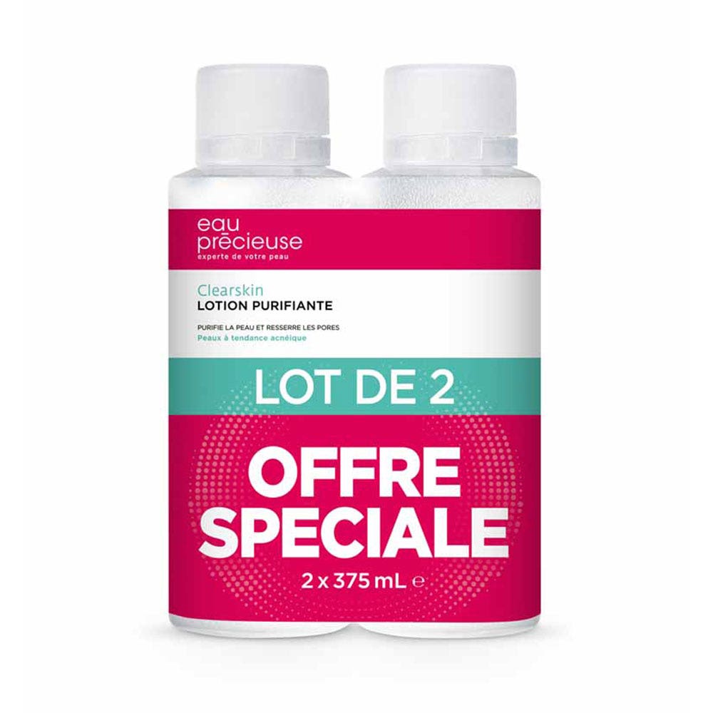 Eau Precieuse Lotion Purifiante Nettoyante Peaux à tendance acénique 2x375ml