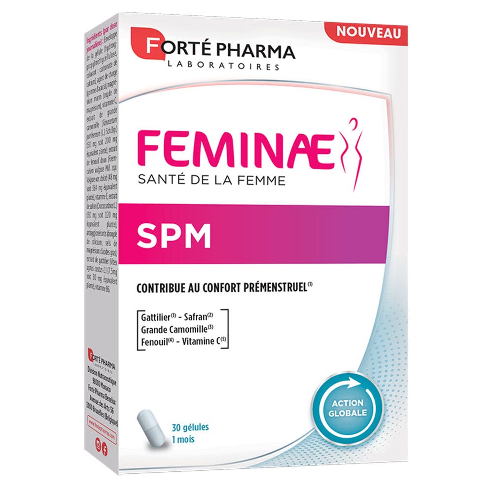 Forté Pharma Feminae SPM Contribue au Confort Prémenstruel 30 comprimés