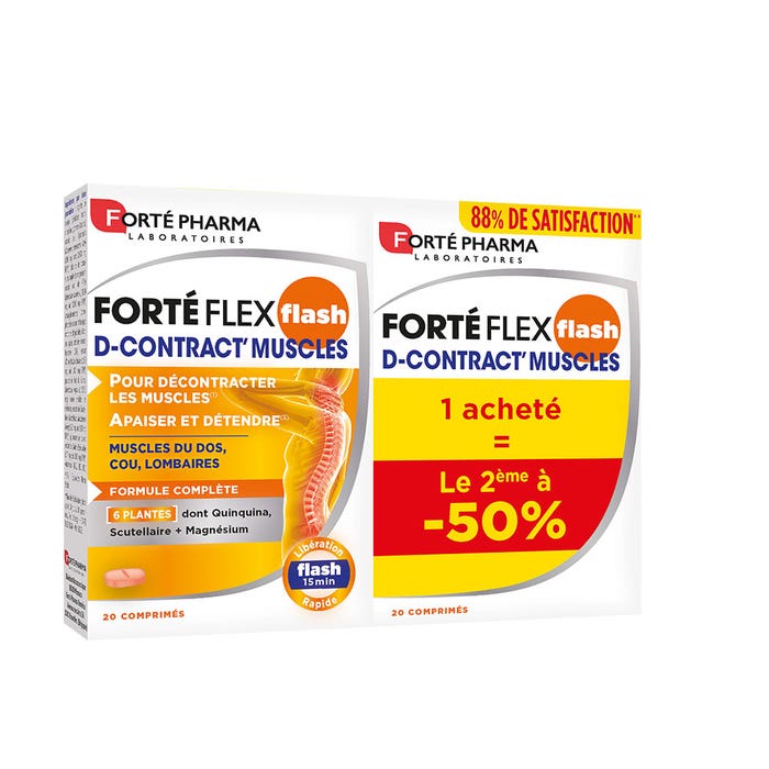 Otaski Forte Forté Pharma Forté Flex Flash D-contract' Muscles 40 comprimés - Easypara