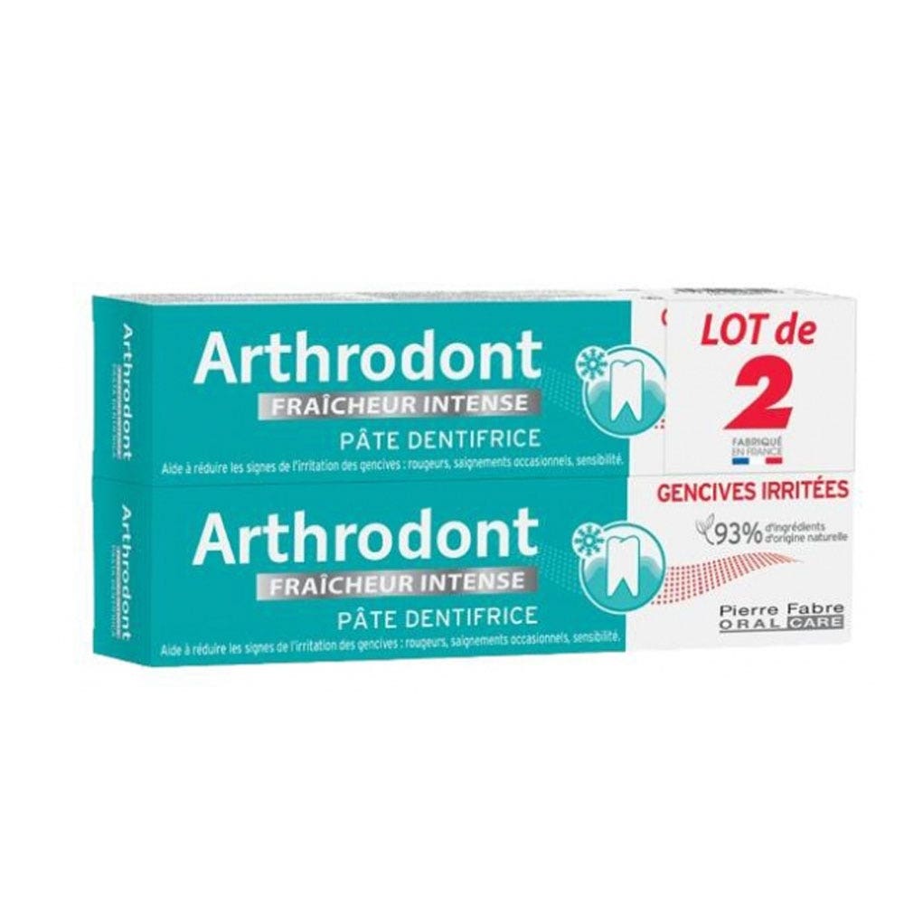 Arthrodont Pâte Dentifrice Fraîcheur Intense 2x75ml