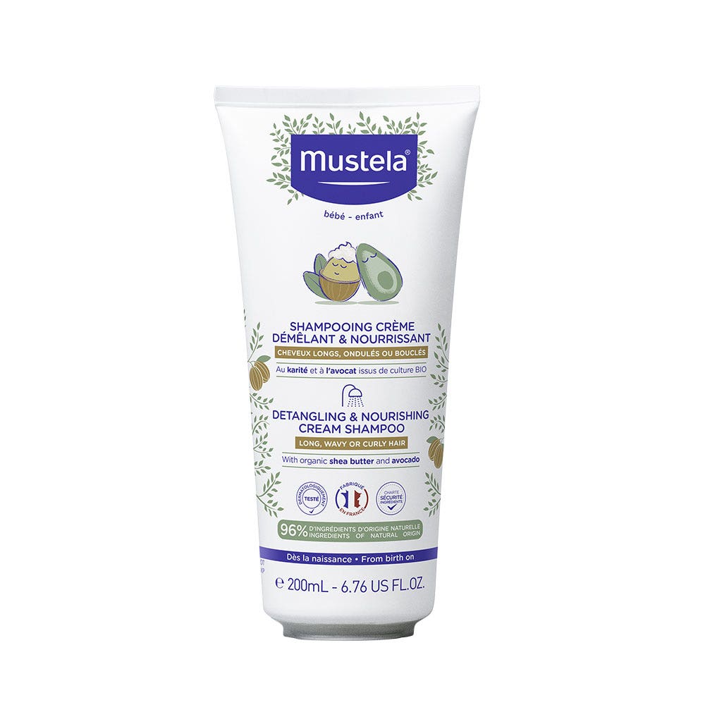 Mustela Shampooing crème démêlant et nourrissant 200ml