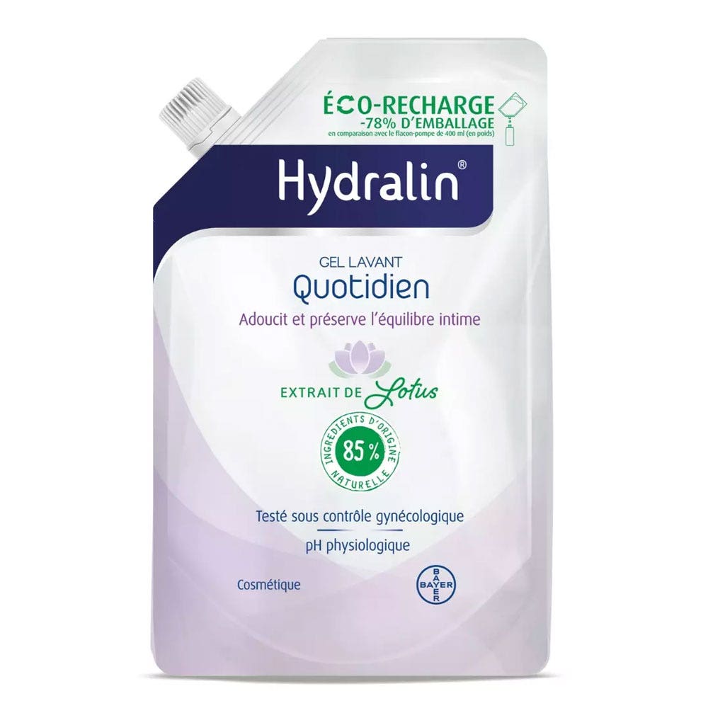 Hydralin Eco-recharge Quotidien Gel lavant Intime Adoucit Et Préserve 400ml