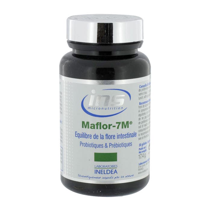 Ineldea Maflor-7m Equilibre De La Flore Intestinale Probiotique 30 Gelules