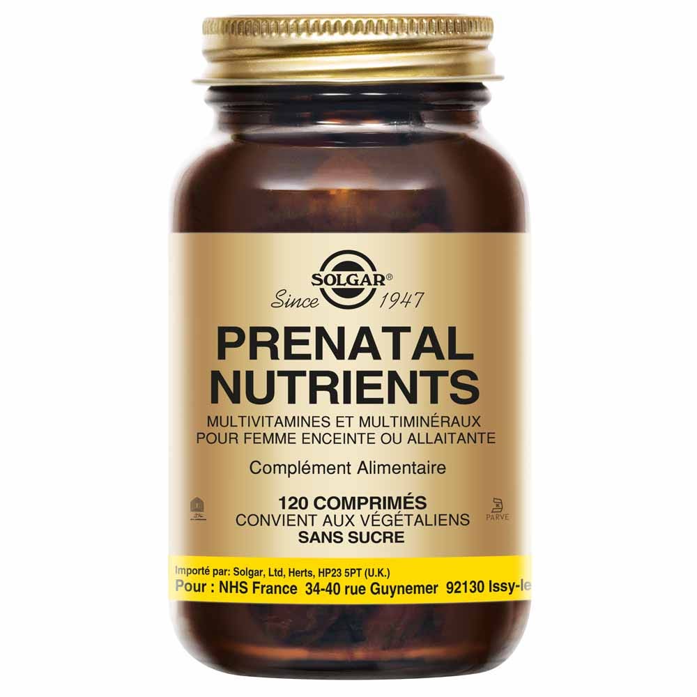 Solgar Prenatal Nutrients Femmes enceintes ou allaitantes 120 comprimés