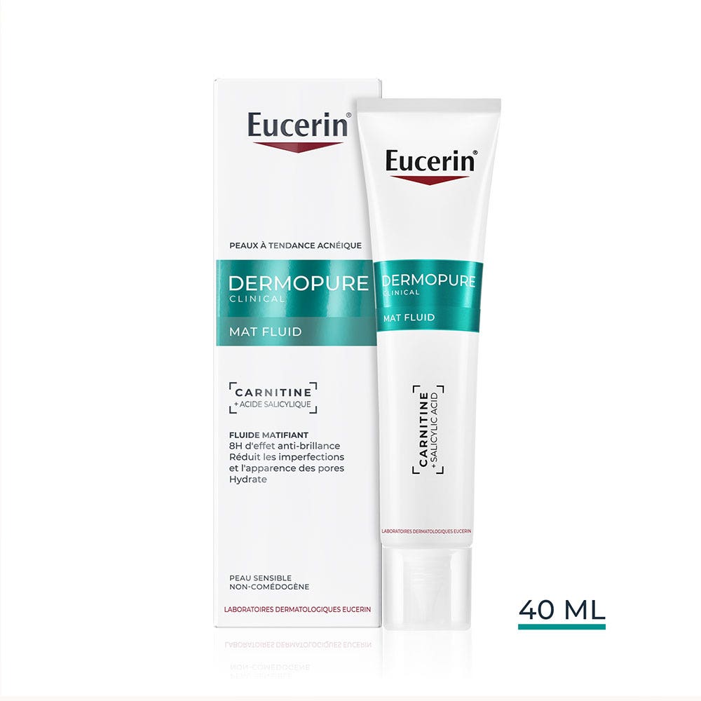 Eucerin Dermopure Mat Fluide Matifiant Peaux A Imperfections 40ml