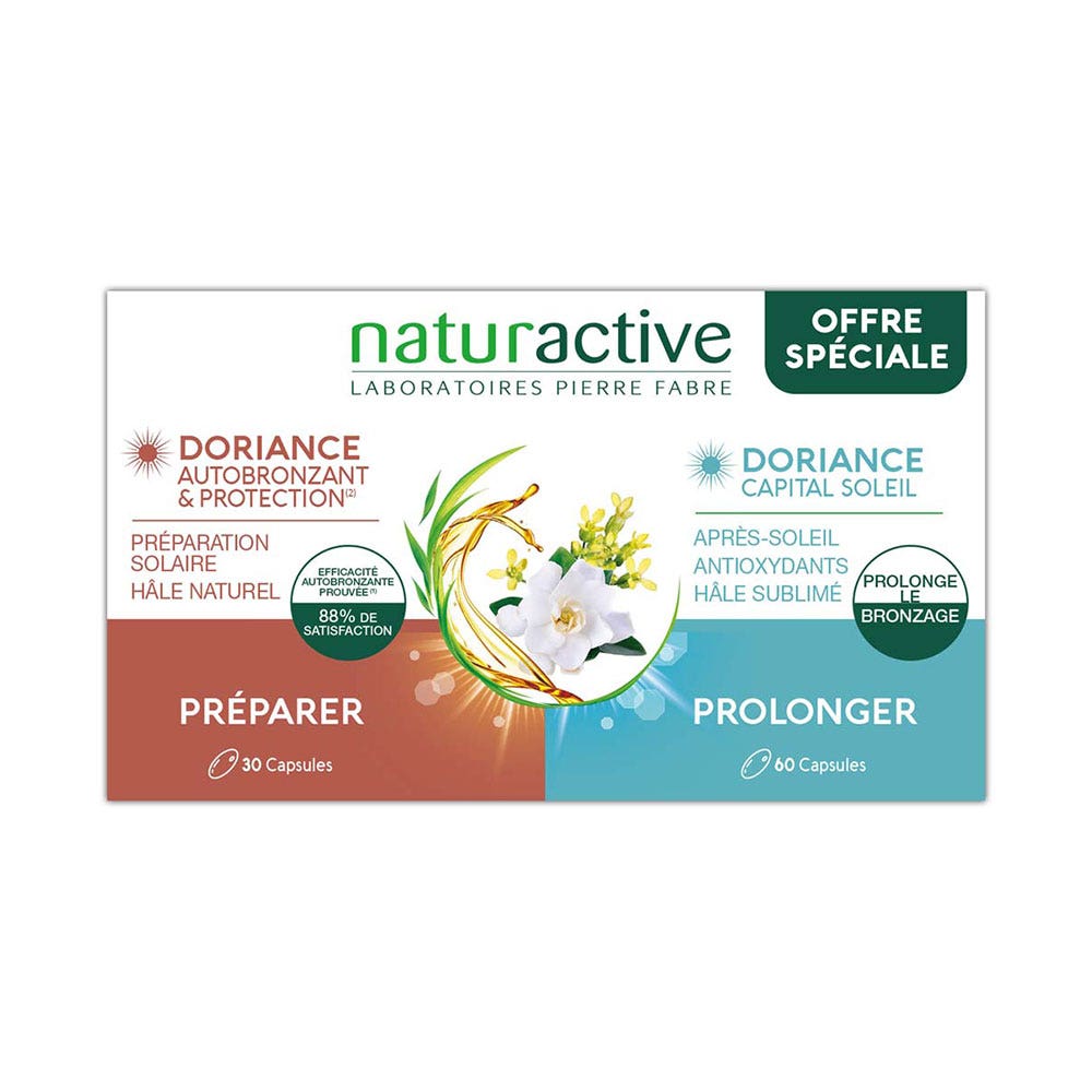 Naturactive Doriance Duo Mixte Autobronzant & Capital Soleil 90 Capsules