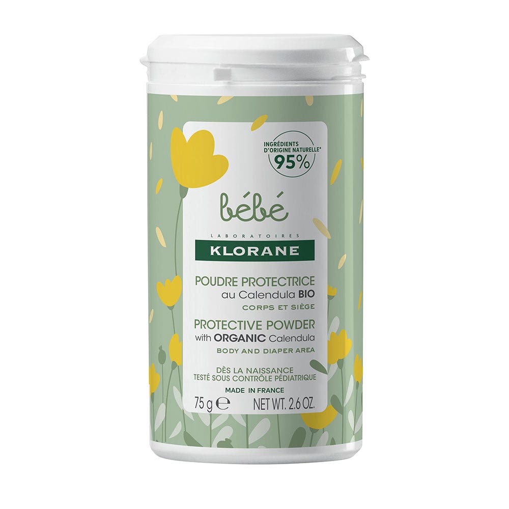 Klorane Bébé Poudre Protectrice au Calendula Bio 100 g