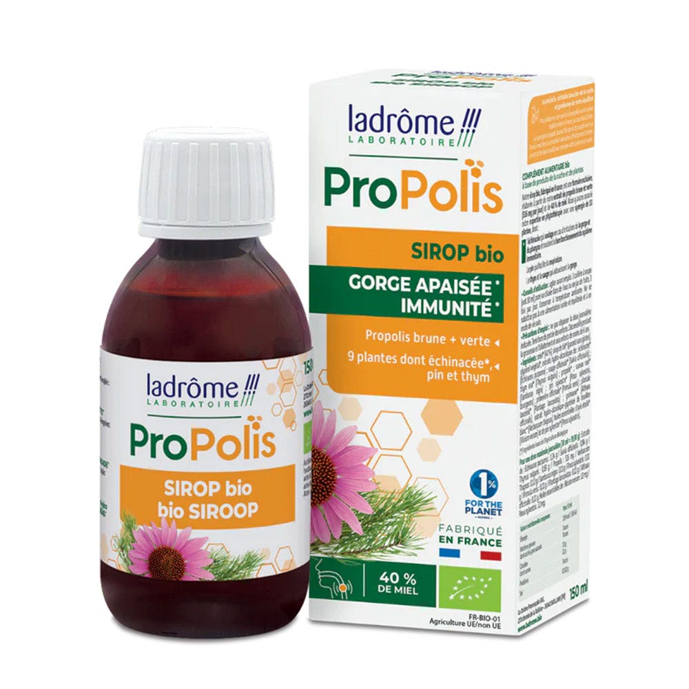 Ladrôme Propolis Sirop Bio Gorge apaisée 150ml