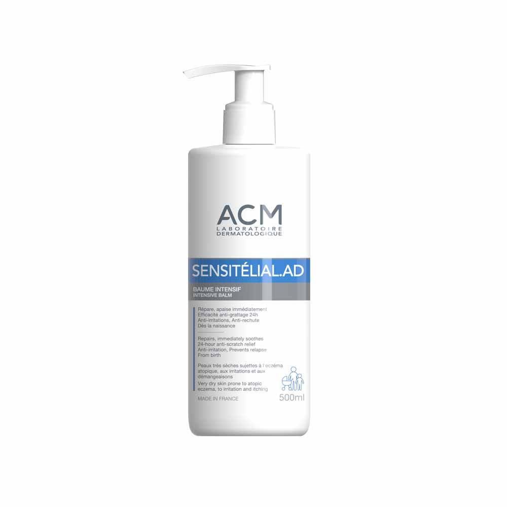 Acm Sensitelial.AD Baume intensif Peaux très sèches sujettes à l'eczéma atopique 500ml