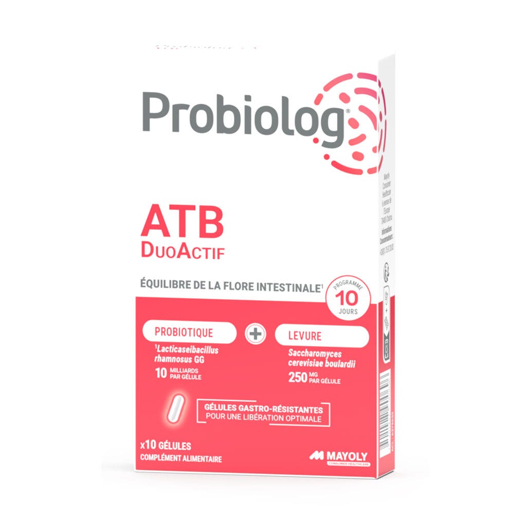 Mayoly CHC Probiolog Atb DuoActif Flore intestinale 10 Gélules