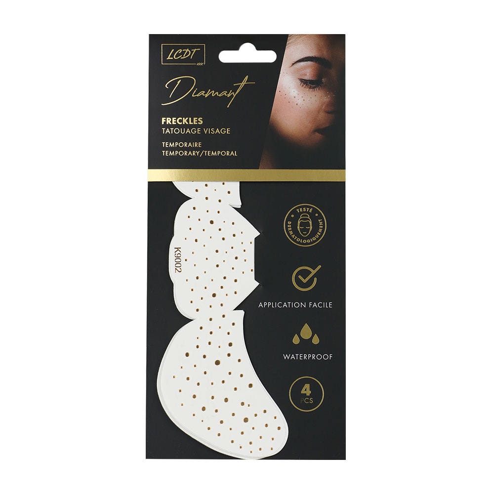 Le Comptoir Des Tendances FRECKLES Tatouages visage temporaire x4