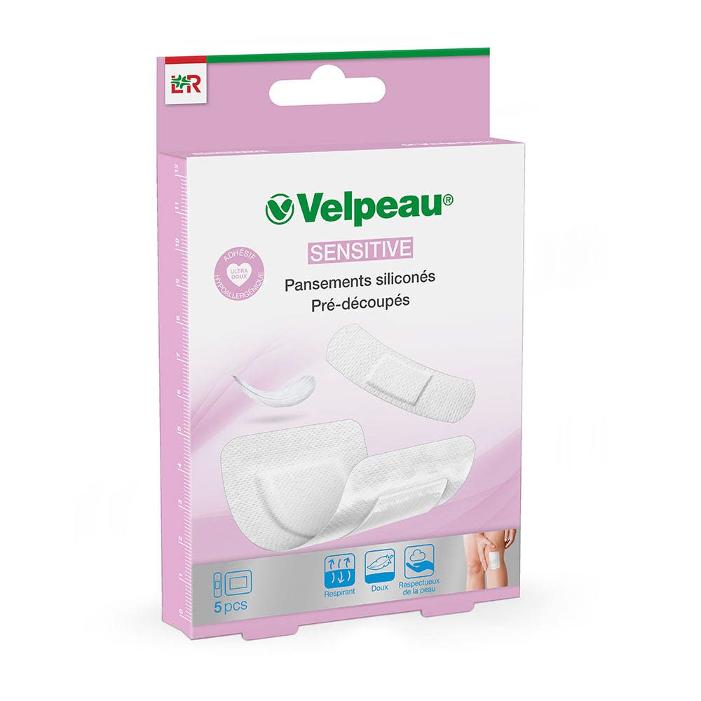 Lohmann Rauscher Velpeau Sensitive Pansements siliconés x5