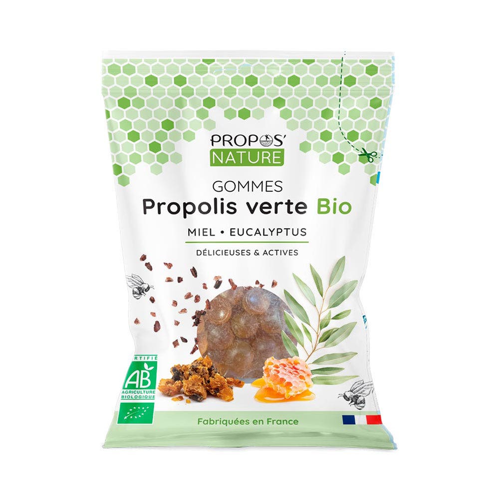 Propos'Nature Gomme De Propolis Miel Et Eucalyptus Bio 45g