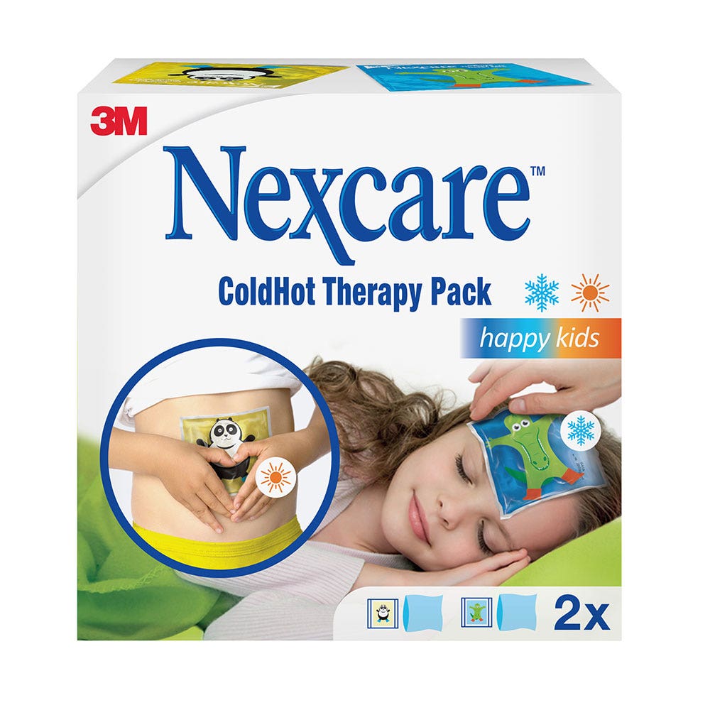 Nexcare ColdHot Therapy Pack Happy Kids Coussins thermiques x2