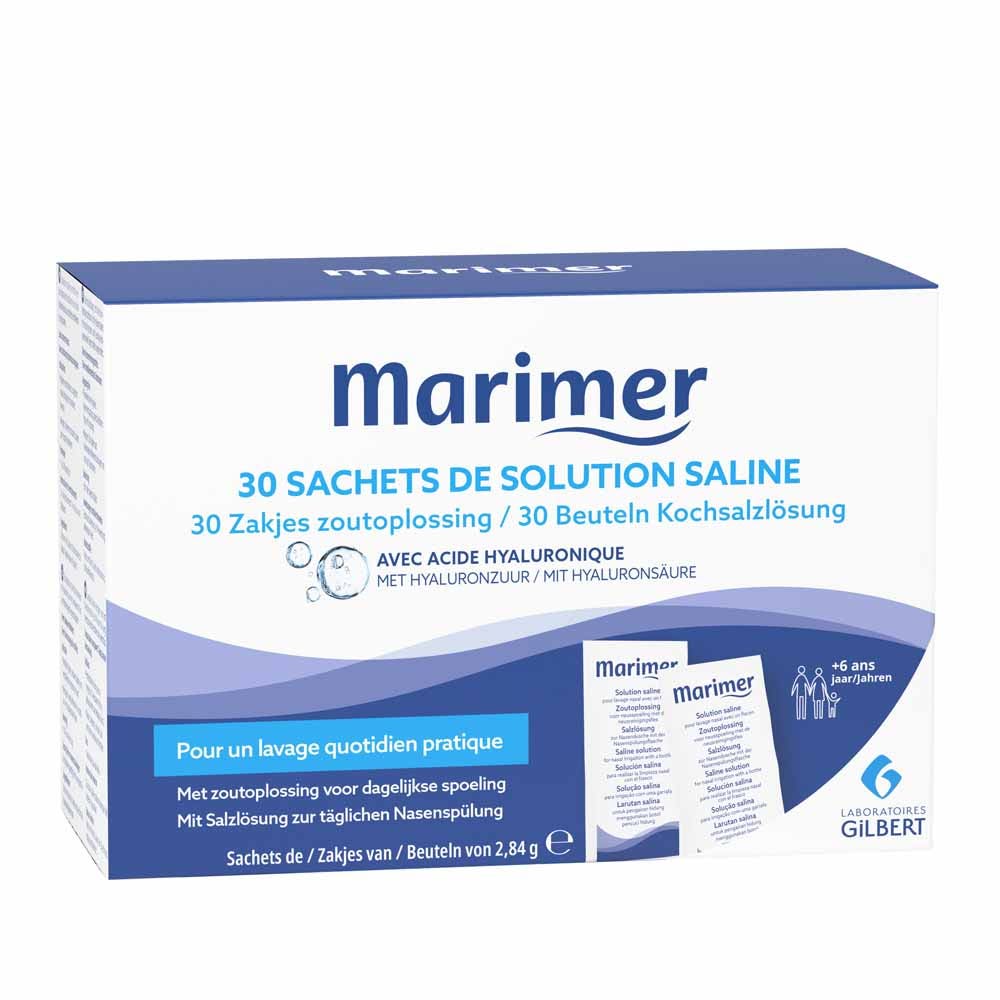 Marimer Recharges de solution saline pour kit de Lavage Nasal 30 sachets