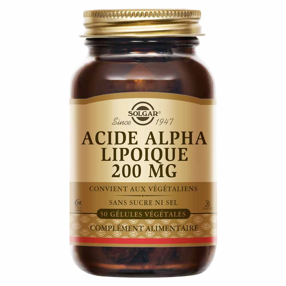 Solgar Acide Alpha-Lipoïque Antioxydant Detox 50 gélules végétales