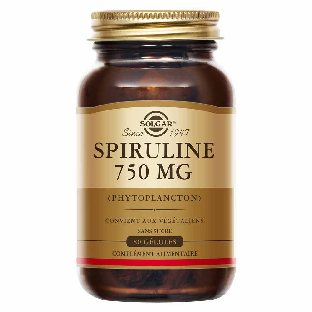 Solgar Spiruline Vitalité Detox 80 comprimés