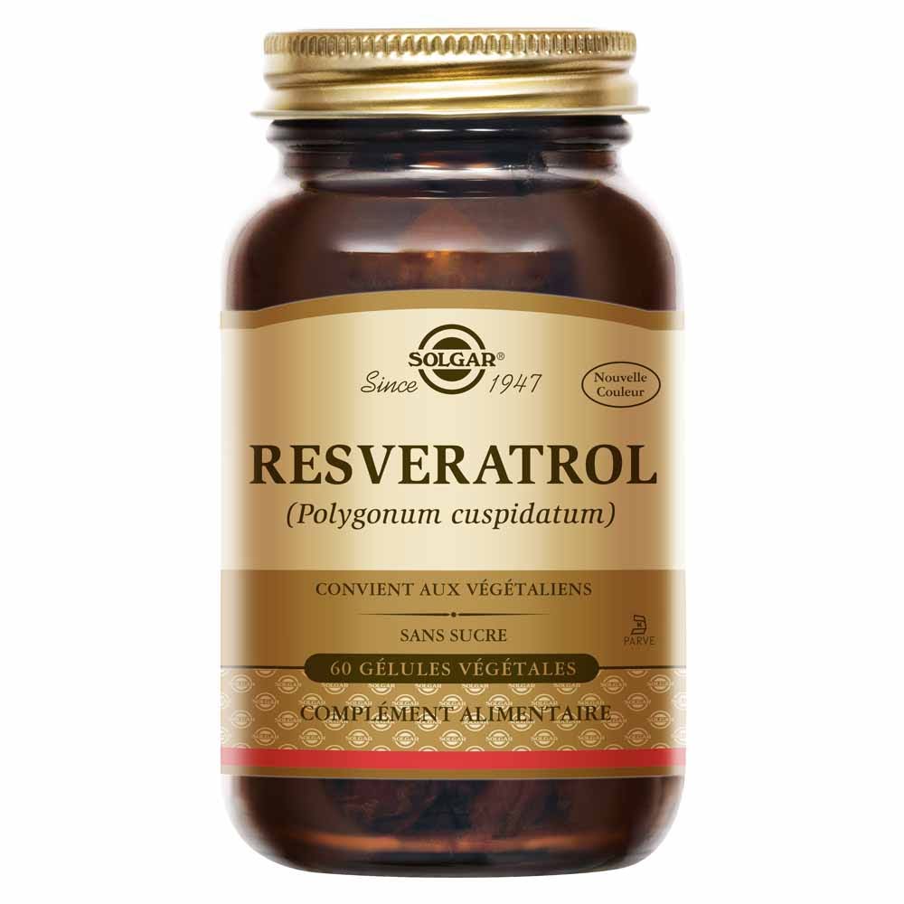 Solgar Resvératrol Antioxydant Cardiovasculaire 60 gélules végétales