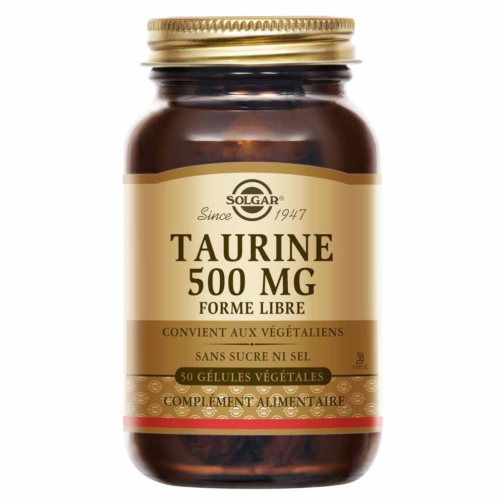 Solgar Taurine Vitalité Cardiovasculaire 50 gélules végétales