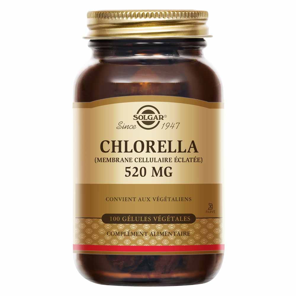 Solgar Chlorella Detox Elimination des toxines 100 gélules végétales