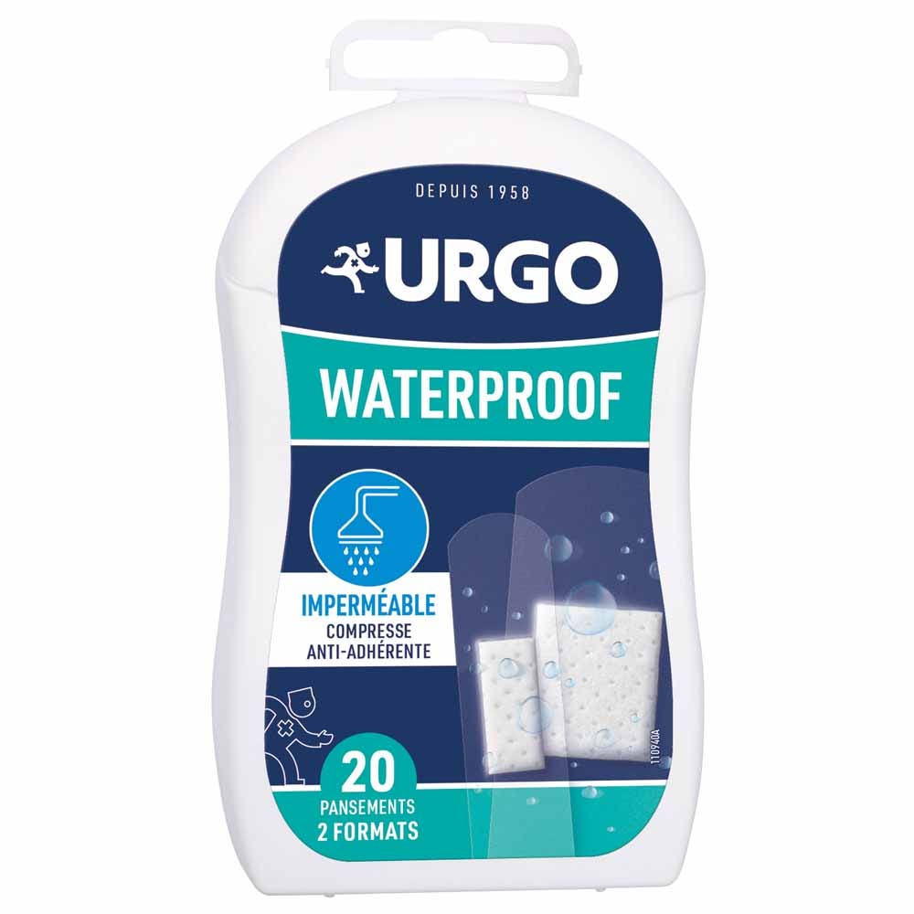 Urgo Pansements impermeables Waterproof 20 pansements