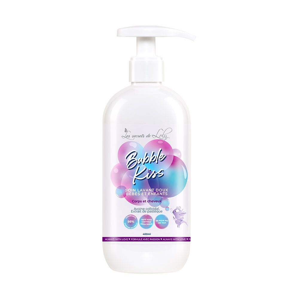 Les Secrets de Loly Bubble Kiss Soin Lavant Doux Bébés et Enfants 400ml