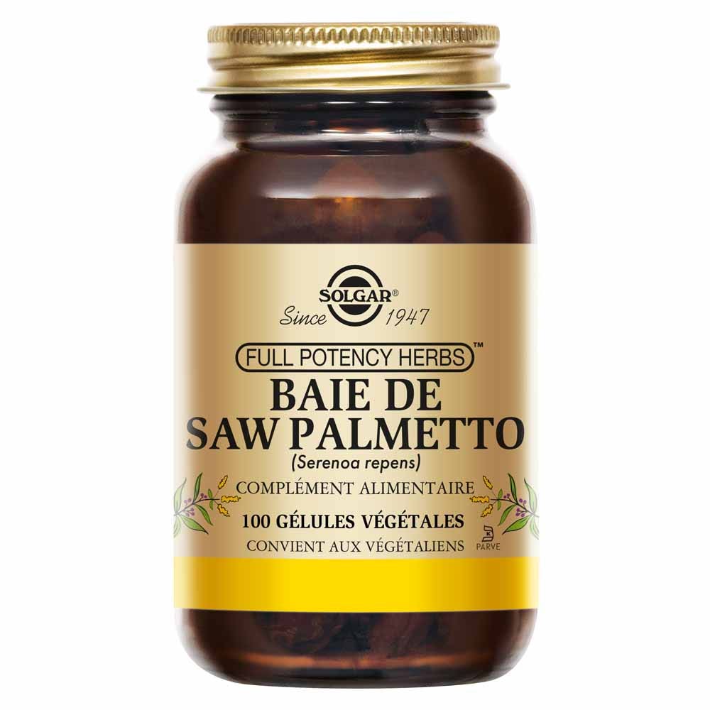 Solgar Saw Palmetto Genito-Urinaire Défenses immunitaires 100 gélules végétales