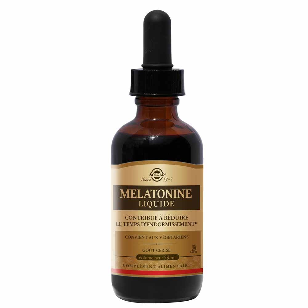 Solgar Mélatonine liquide Sommeil Décalage horaire 59 ml.