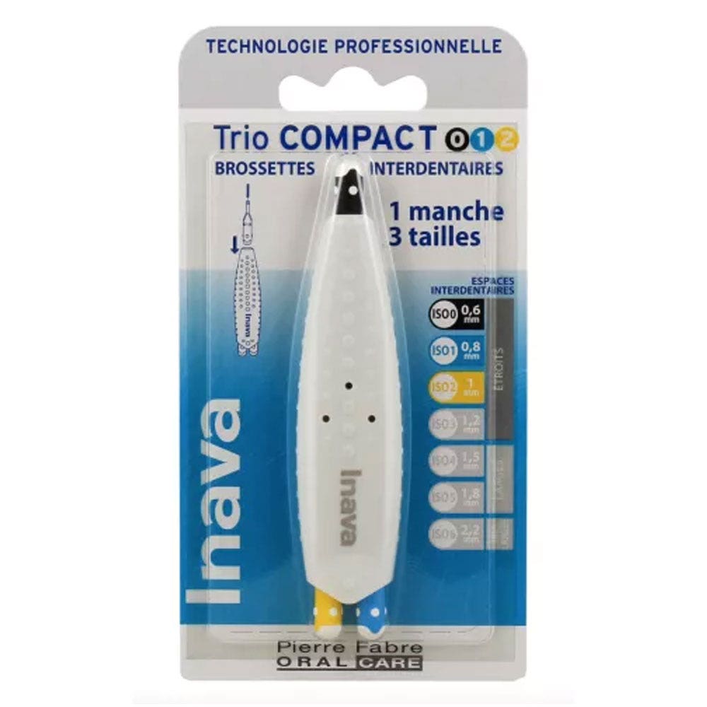 Inava Brossettes Interdentaires Trio Compact 0.6mm - 0.8mm - 1mm