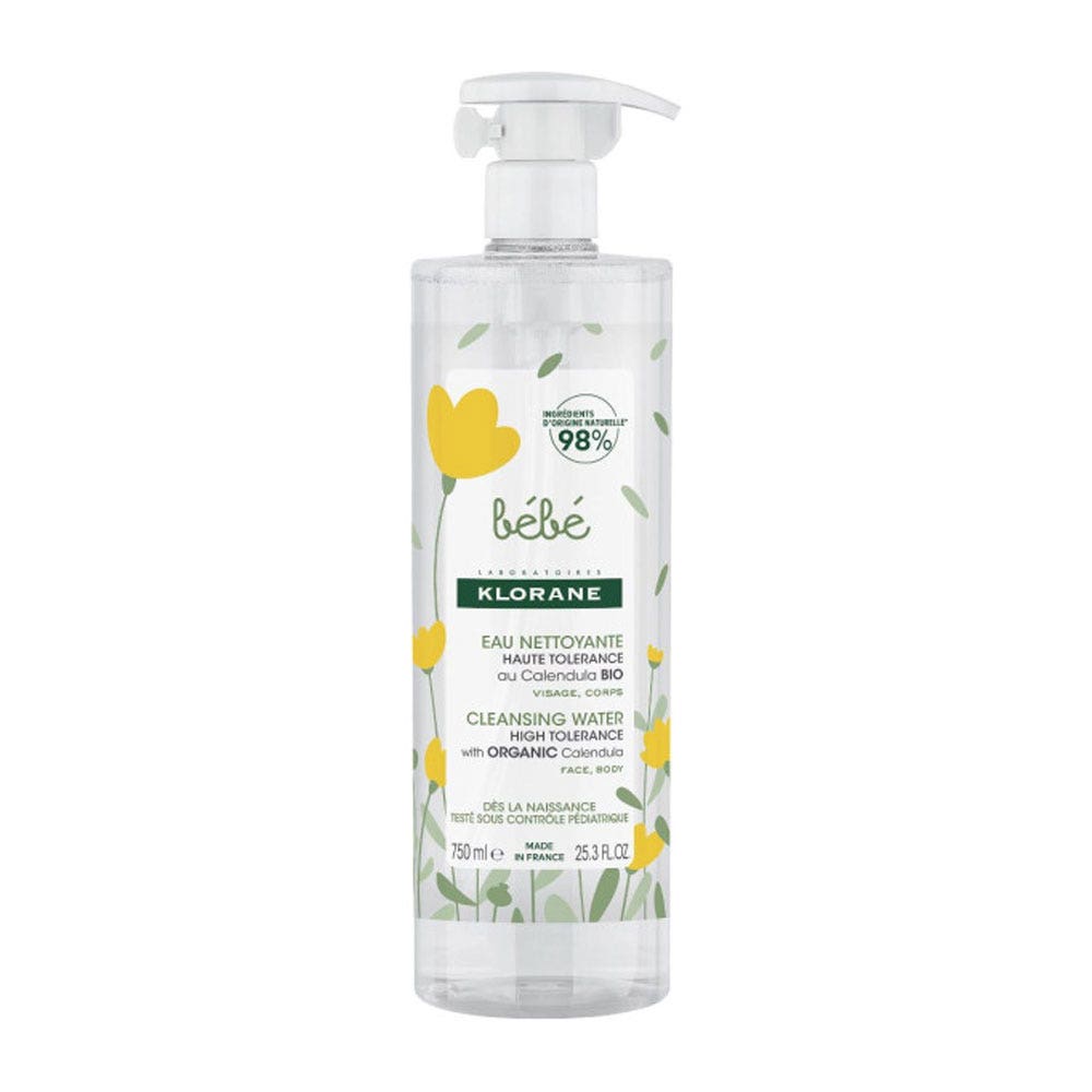 Klorane Bébé Eau Nettoyante Sans Rincage 750ml