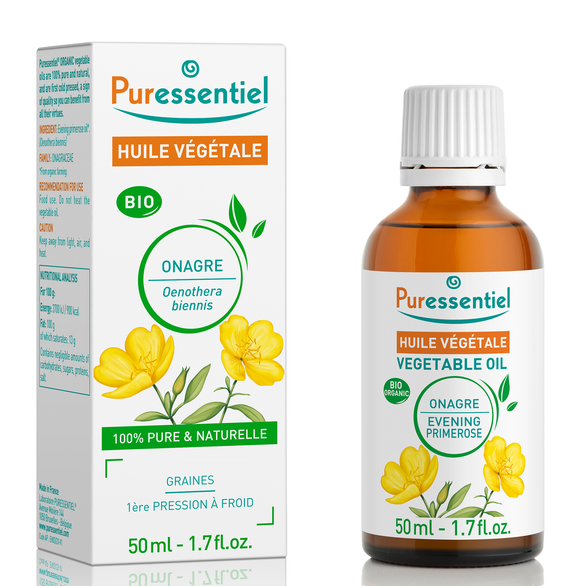Puressentiel Huiles Végétales Onagre Bio 50ml